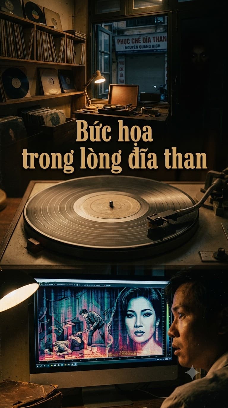 Bức họa trong lòng đĩa than